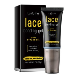 Lace Bonding Gel,Wig Glue Lace Glue,New Brush Head Design,Invisible & Skin-Friendly Formula,Bold Hold Lace Glue for Wigs,Temporary Daily Hold for Lace Front Wigs and Hair,for Women & Men