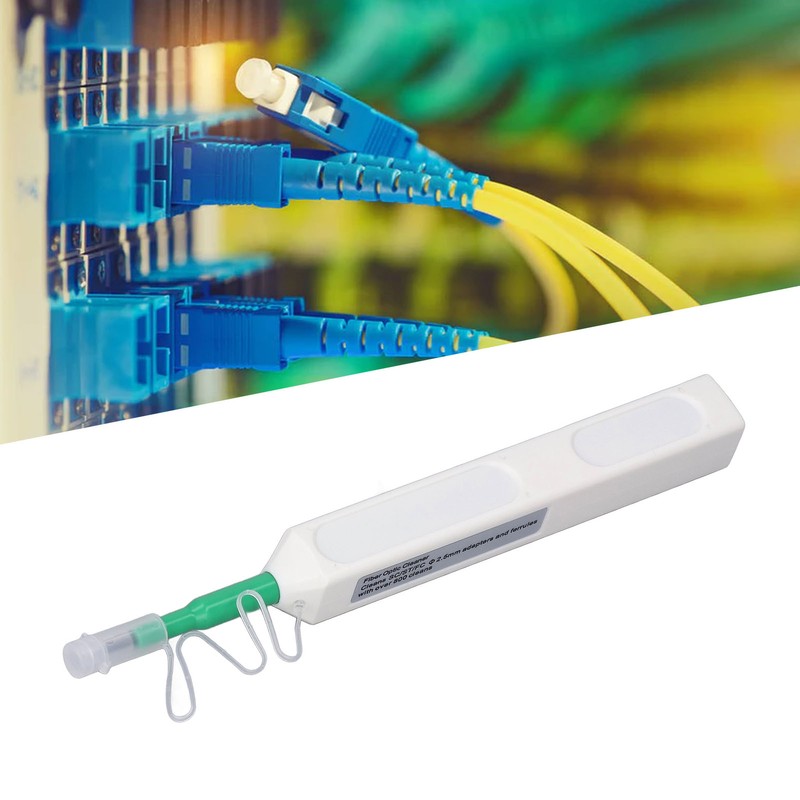 Fiber Optic Cleaning Pen Sound Prompt 180 Degree Clean Low