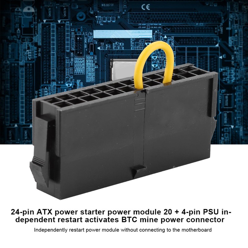 Watris Veiyi 24-Pin Power Supply Tester, 20+4-Pin Power Supply Tester,