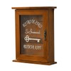 soobu Wall Mounted Key Cabinet, Fade Resistant Wooden Key Cabinet