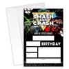 XZMBQ Truck Birthday Party Invitations–Smash&Crash–20 invitation Cards 4"x6" with Envelopes
