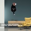 Wall Clock Self Adhesive Waterproof 3D Effect Silent Movement Dog