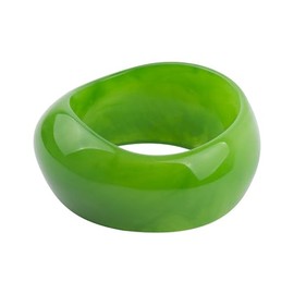 Caiyao Colorful Square Acrylic Resin Bangle Bracelet Wristbands Tortoiseshell Acetate Plate Cuff Bracelet Vintage Wide Irregular Geometric Plastic Bracelet for Women Jewelry (O-green)