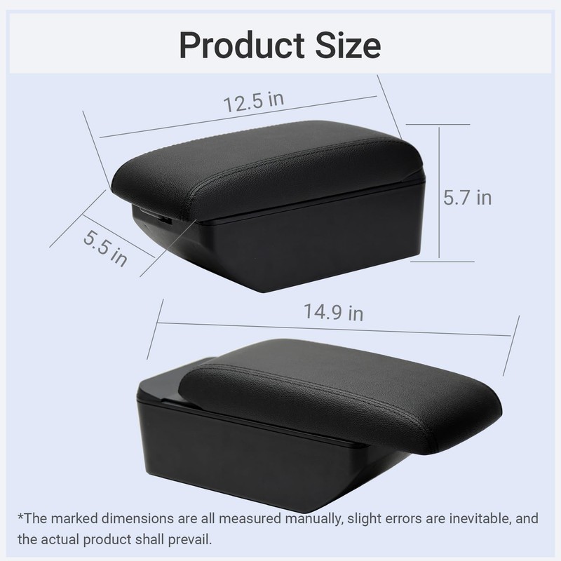 Olyrol Compatible with Nissan Versa 2020-2024 Armrests Car Center Console