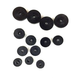 Assortment of Rubber Flat Washers Pack of 13 Tap Washers, Set includes 3 UK sizes, 3 x 3/8", 5 x 1/2" and 5 x 3/4" fits most traditional taps, perfect for tap repairs or replacements