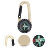 TEHAUX Compass, Keyring Scale, Compass, Compass, Compression, Fluorescent, Waterproof, Lightweight,