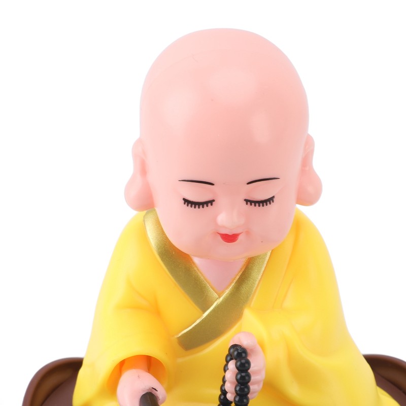 Musical Nodding Monk Figurine Decoration Moving Head Buddha Statue with