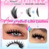 Spiky Lash Clusters Kit 14-20mm Long Eyelash Extension Kit 100D