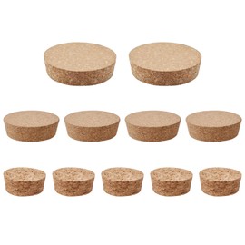 INCREWAY 11pcs Large Size Conical Wine Bottle Stopper Set, Tapered Cork Stoppers, Natural Soft Wood Plugs for Wine Bottle Glass Bottle Jar