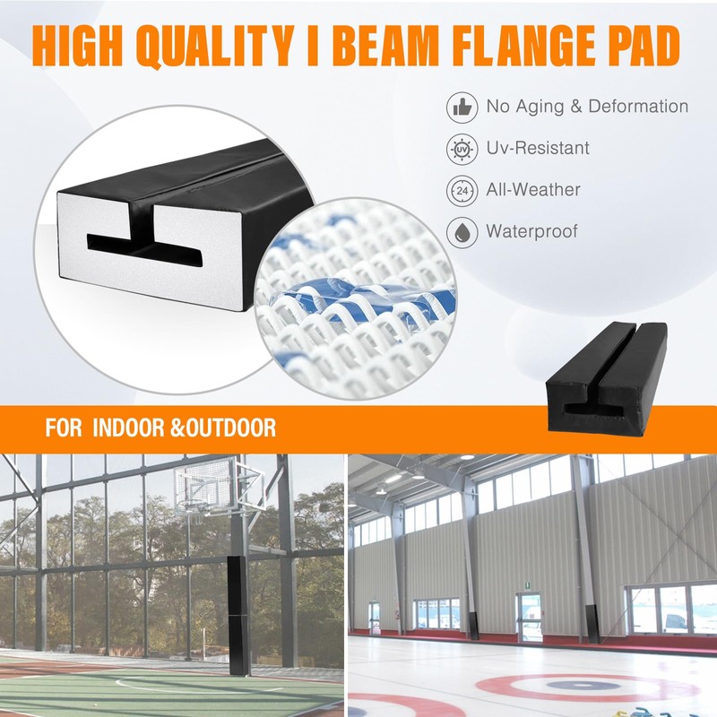 PROGOAL I Beam Flange Pad - 3FT High Heavy Duty