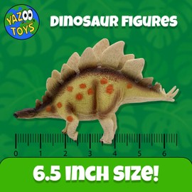 Realistic Stegosaurus Dinosaur Figure - Hand-Painted Prehistoric Toy for Kids and Collectors - Durable Dinosaur Model for Educational Play and Decor