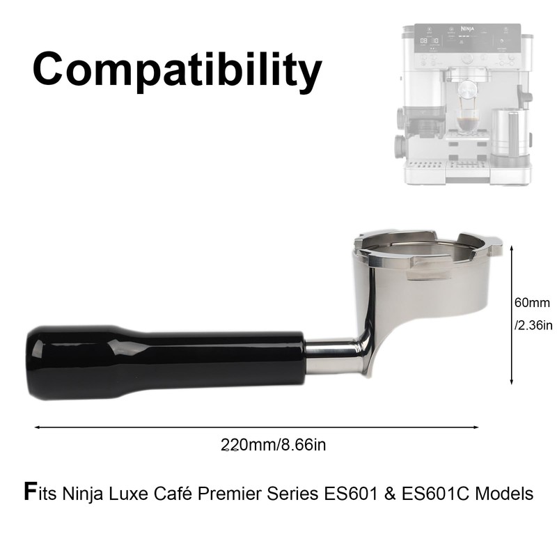 Bottomless Portafilter for Ninja Luxe Café Premier Series ES601 &
