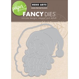 Hero Arts Paper Layering Santa Face with Frame (D)