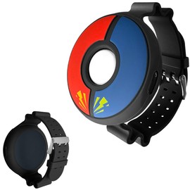 Chanvoo Soft Silicone Band Compatibile with Poke-mon Go Plus + 2023, Protective Case Adjustable Wristband (Black)
