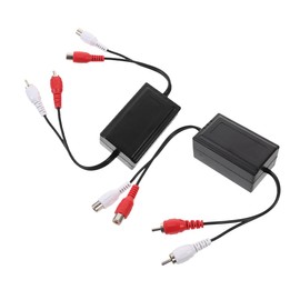 Operitacx 2pcs Car Audio Noise Isolator Filter Eliminate Speaker Buzzing Interference Enhance Sound Clarity for Stereo Systems Audio Quality While Driving