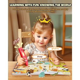 KOKODI Talking Pen Books Sets, Interactive Audio Sound Books Kids Learning Electronic Toys for Boys Girls, Autism Sensory Games, Early Educational Gifts Birthday Gifts for Toddlers Kids Age 2 3 4 5