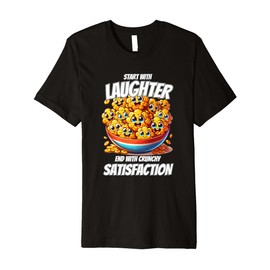Happy Cereal Lovers Like Hearty Cornflakes Breakfast Premium T-Shirt