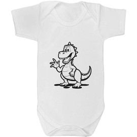 Azeeda 0-3 Month 'Goofy Dinosaur' Baby Grow/Bodysuit (GR00129728)