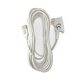 COXBOX 3 m Premium DSL Cable Fritzbox, Speedport, Easybox - TAE Textile Cable RJ45 White with Improved Kink Protection - VDSL ADSL WLAN Router Cable with Galvanised Signature