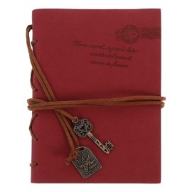 Operitacx Notizbuch Schreibnotizbuch Pu-Lederschnurschlüssel-Lederjournal Tagebuchtagebücher Zum Schreiben 4. 13 * 5. 59-Zoll-Lederjournal Notizblock Schreiben