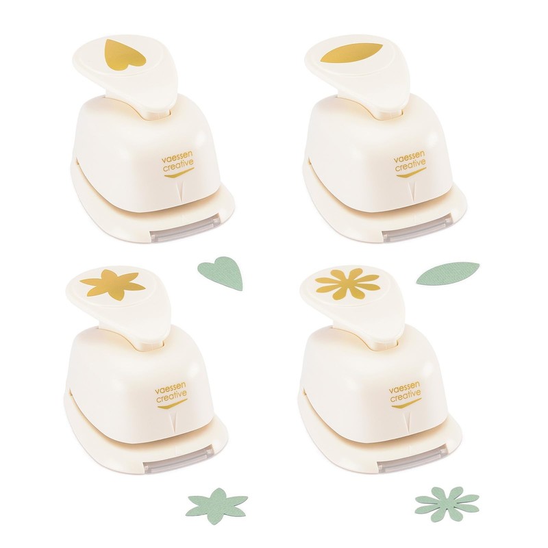 Vaessen Creative Craft Paper Punch - Flowers - 4 Pcs