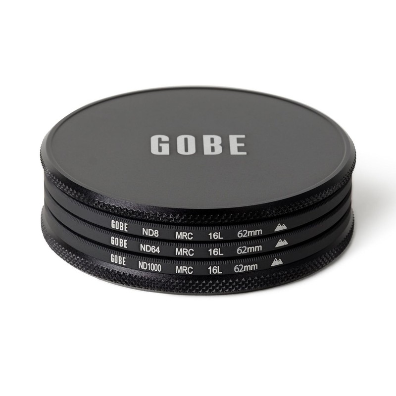 Gobe 62 mm Neutral Density Filter ND8, ND64, ND1000 -