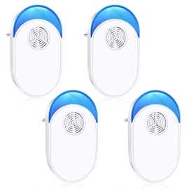 Ultraschall-Schädlingsbekämpfer, 4 Stück Elektronische Insektenschutz-Mausefallen, Elektronische Insektenschutzmittel Indoor, Mäuseabwehr,für Mäuse, Mücken, Kakerlaken, Spinnen, Fliegen