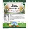 Ginger Rhubarb Dandelion Root Tea (25 tea bags, ZIN: 564266)