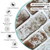 Commomy 10 Pcs Faux Brick Wall Panels - Small Size