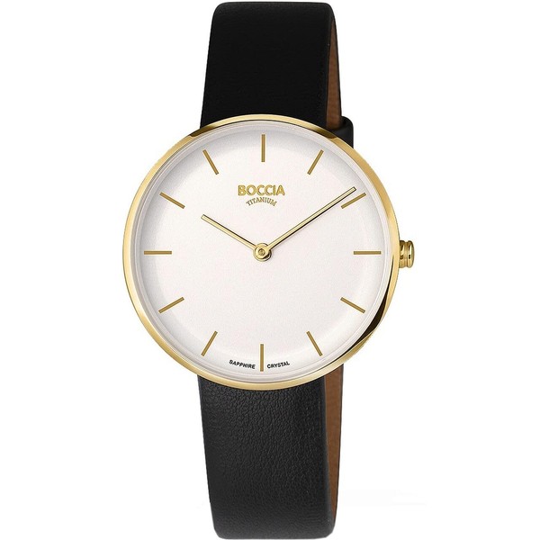 Boccia Classic Watch 3327-04, black, Strap.