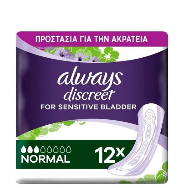 Always Discreet for Sensitive Bladder Normal 3, 12pcs