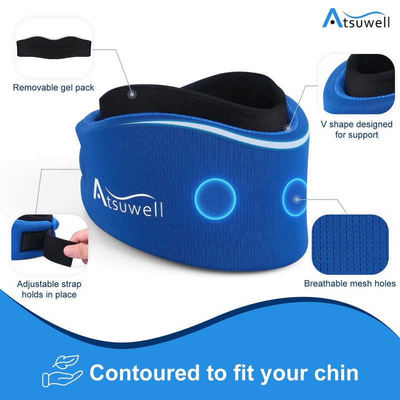Atsuwell Neck Brace for Sleeping, Soft Cervical Collar for Support,