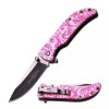 Fem Women's Danity Pink Paisley w Rhinestones Knife New