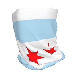 Cute Chicago Flag Multifunction Beanie Hats Soft Stretch Skull Cap Slouchy Chicago Fashion Scarf for Men Women