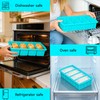 3-Pack Silicone Freezer Trays with Lid, Soup Freezer Container Molds,