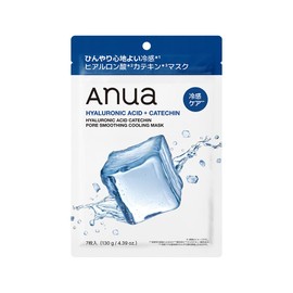 ANUA(アヌア) ヒアルロン酸カテキン ポアスムージング クーリングマスク(7枚入り) フェイスマスク マスクパック シートマスク 毛穴 緑茶 カフェイン 保湿 うるおい キメ ひんやり hyaluronic acid catechin mask pack 混合肌 インナードライ肌 スキンケア【公式・正規品】