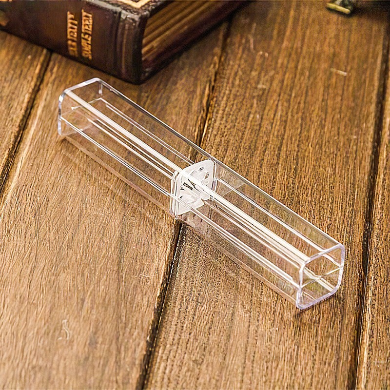 Lesnala 20Pcs Acrylic Clear Pen Gift Box Plastic Single Bulk