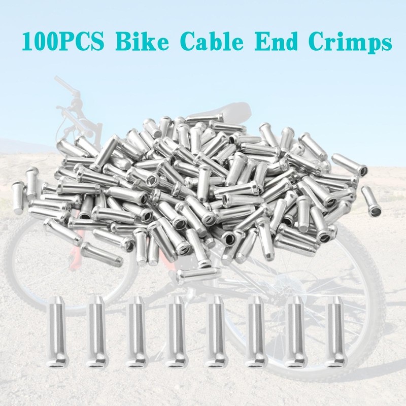 Bike Cable End Caps, Alloy Crimps, Brake Cable End Tips