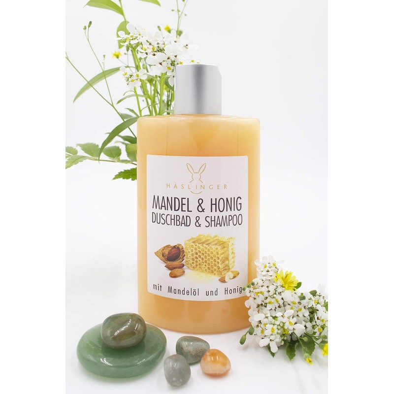 Almond Honey Shower Gel Shampoo with Real Honey and Almond