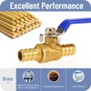 Horiznext pex valves 1/2 inch, brass full port pex shut