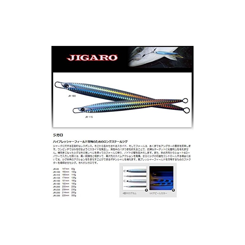 パームス(Palms) メタルジグ ジガロ 214mm 250g グローピンク G-04 JR-250 ルアー