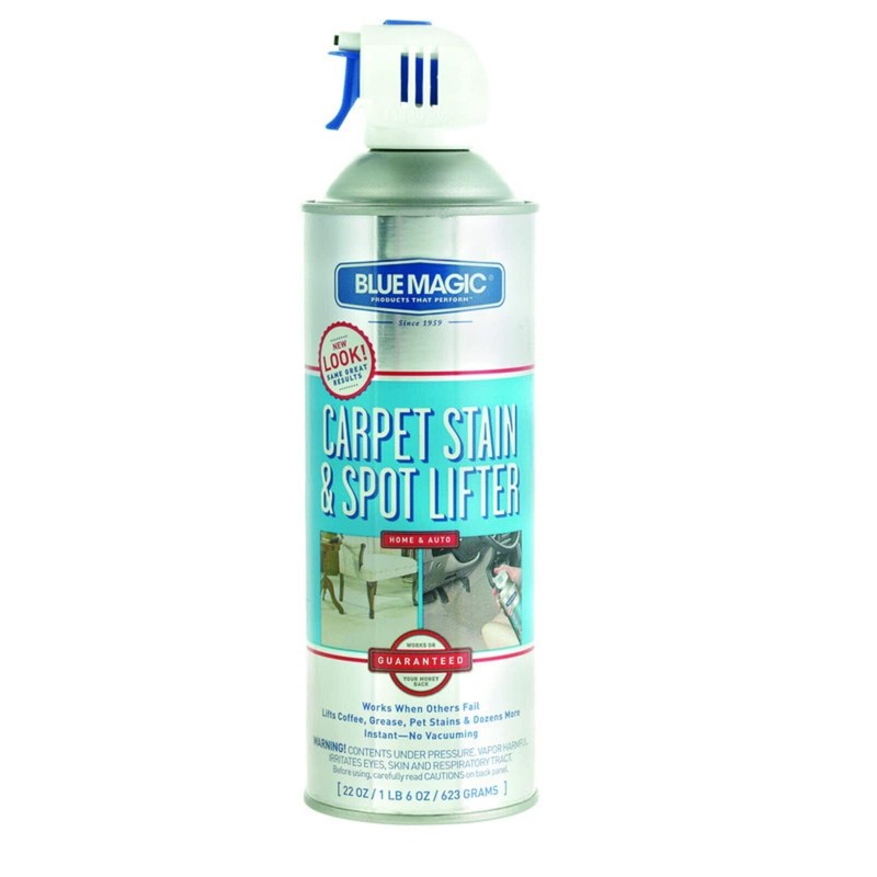 BlueMagic Instant Carpet Stain Remover 22 Ounce Cleans Coffee Grease
