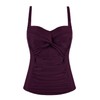 Mycoco Traje de baño acolchado para mujer, parte superior con