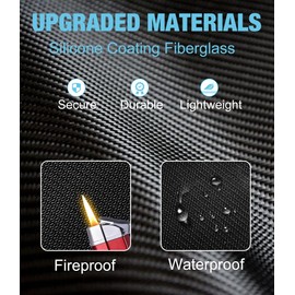PEKREWS Key Organizer Case, Fireproof & Waterproof Key Bag with 54 Key Tags, Portable Zippered Key Storage Box for Estate Sales, Hotels, Office, Property Management, Handle & Shoulder Strap Included