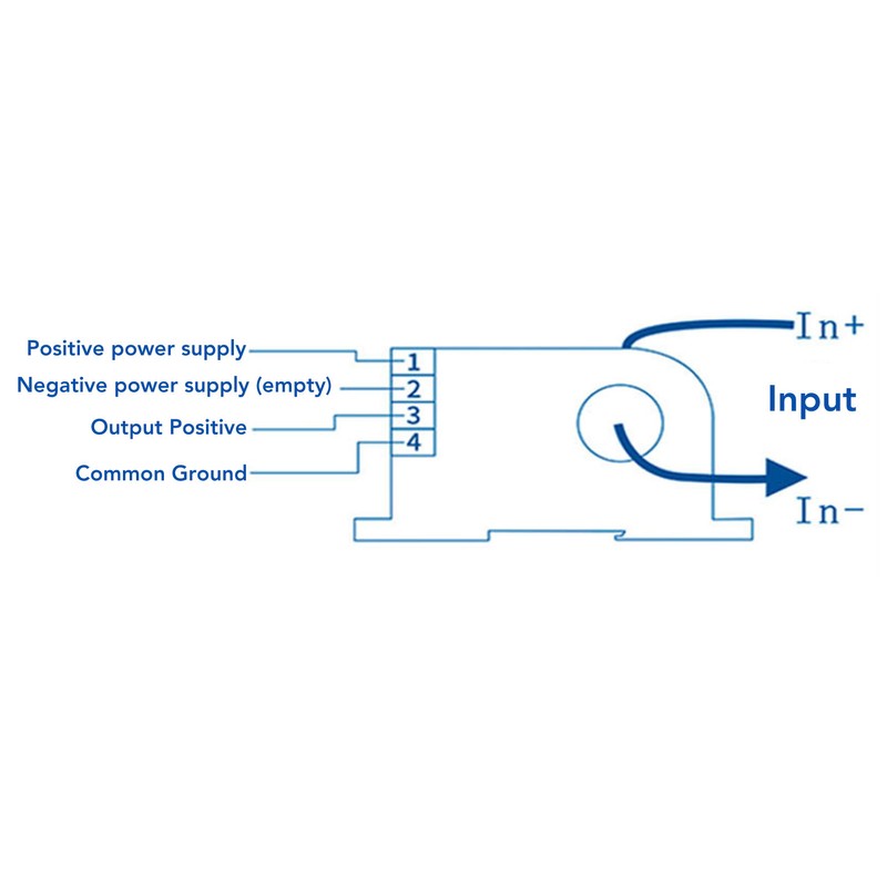 AC Current Transmitter 4‑20mA Output Single Phase AC Current Transducer