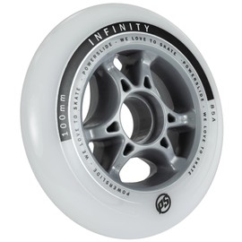 Powerslide Infinity Ii Wheels, Pack of 4, white, 100mm