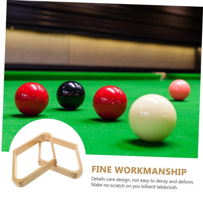 Mikinona 2pcs Billiard Ball Rack Solid Hardwood Pool Table Ball