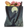 Raven Moon Crow Vintage Tote Bag