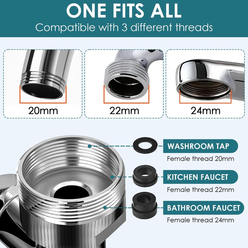 Rotating Tap Extension, Tap Extension with Water Saver, Multifunctional Extension