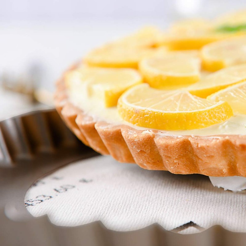Gutsdoor 6 Pack Tart Pans with Removable Bottom 4 Inch